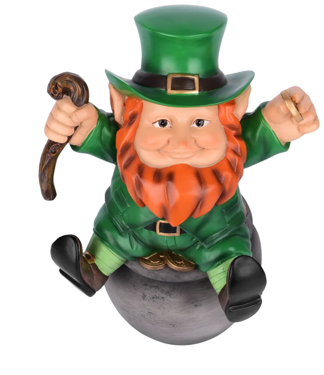 Pot of Gold Leprechaun figurine