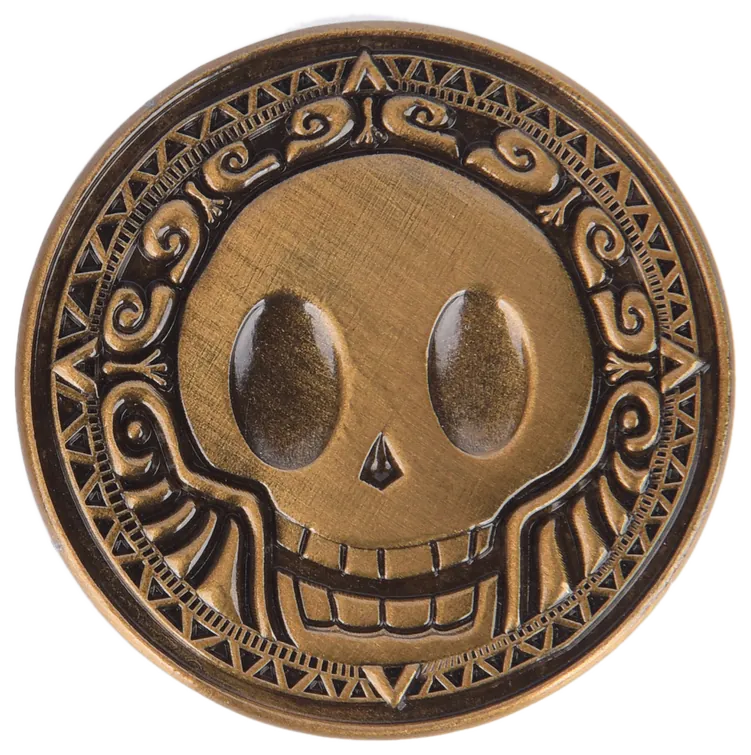 Mythical Mint pirate coin with skull design